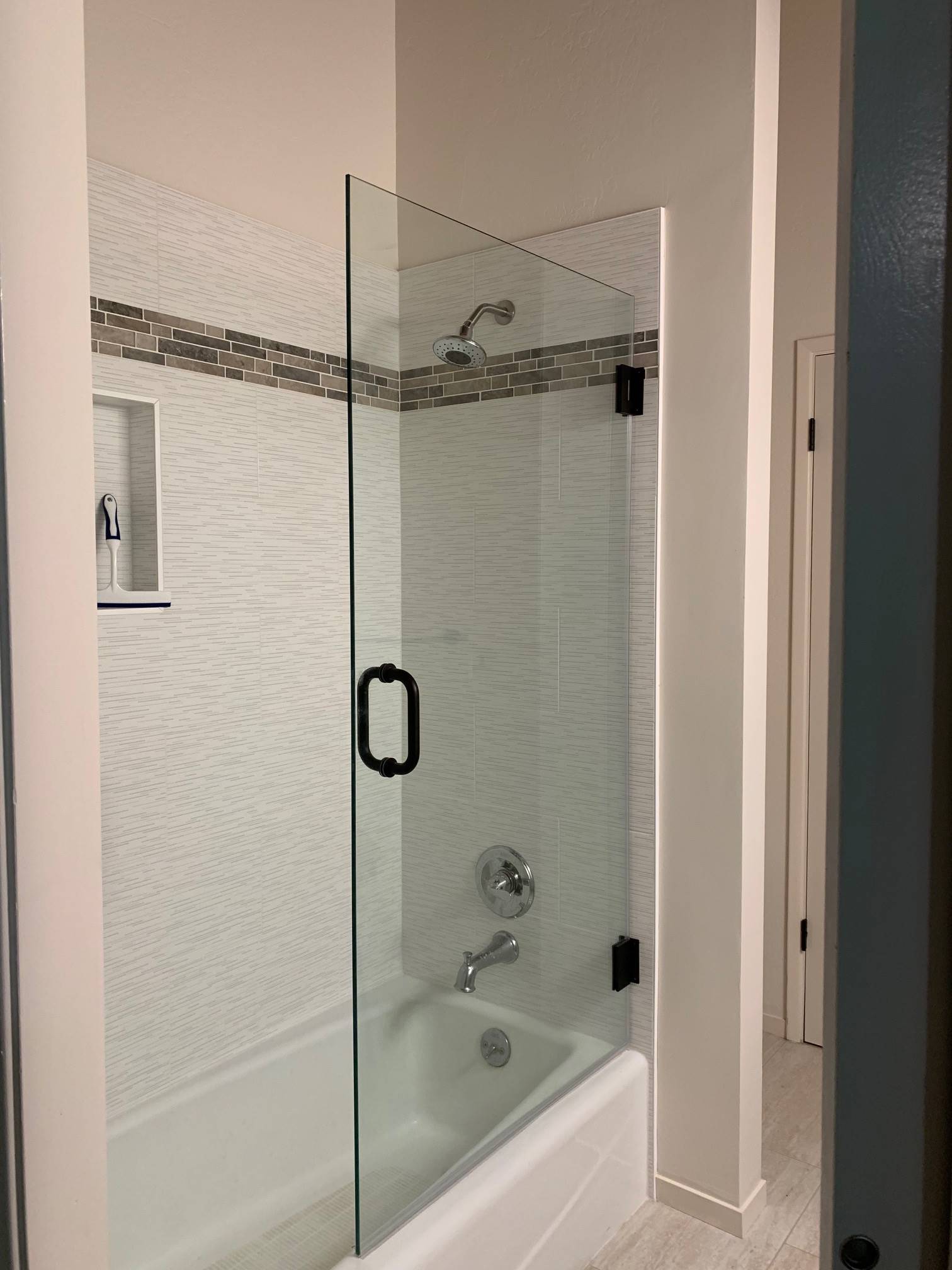Bathtub with shower
