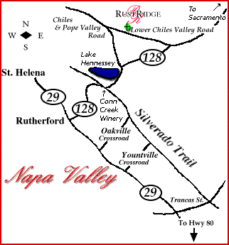 A map of area around RustRidge